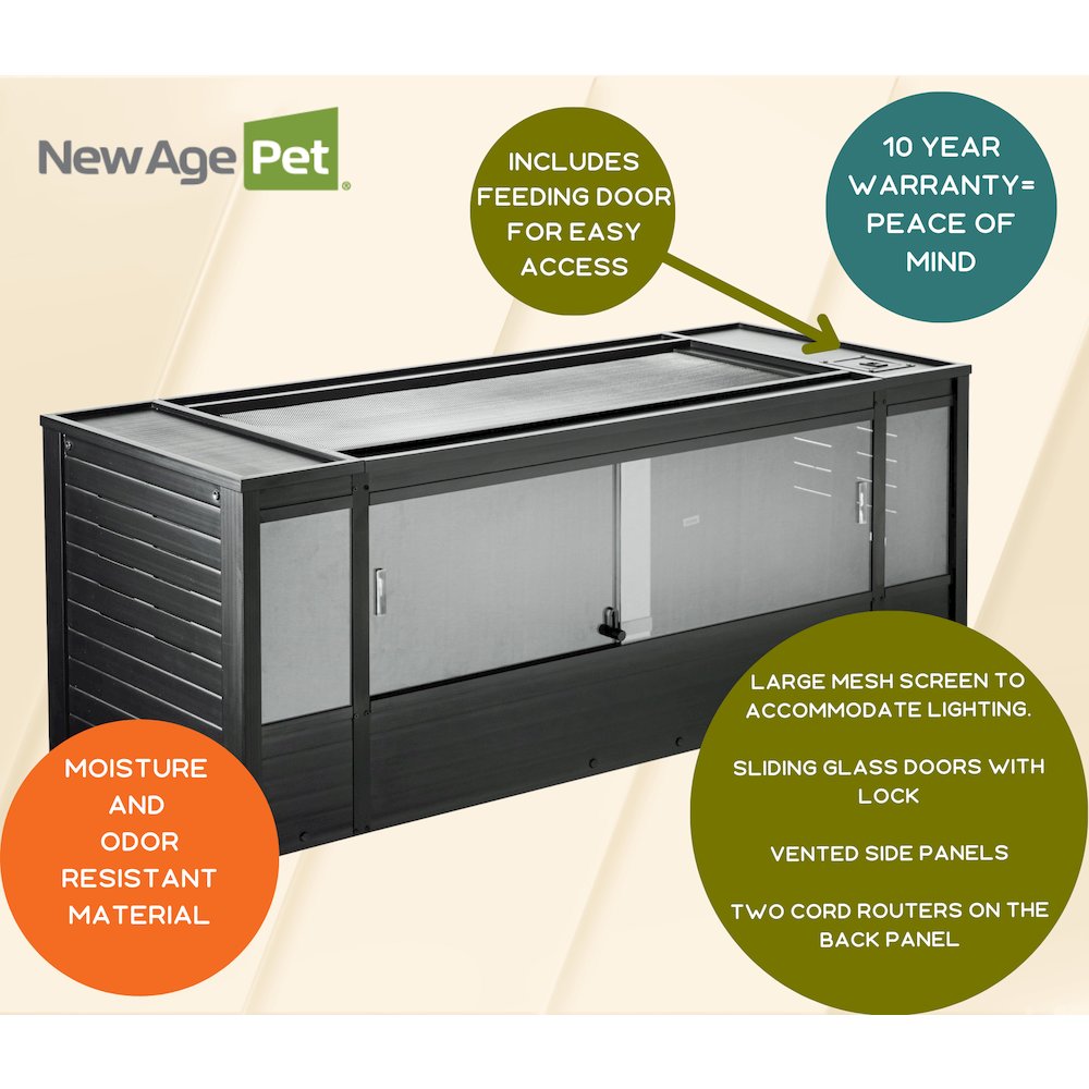 ECOFLEX 60" Mojave Reptile Lounge in Black