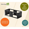 ECOFLEX Mojave Stacker, Large-Black