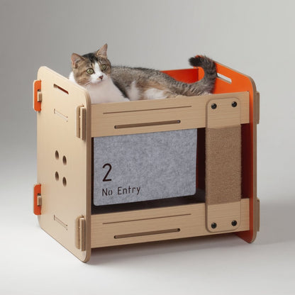 Purr and Play Bunk Bed with Scratch Post