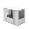 Durable ECOFLEX X-Large Dog Crate with Flexible Door Placement in Antique White