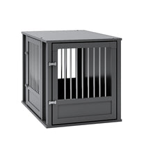 Durable ECOFLEX Medium Dog Crate with Flexible Door Placement in Black