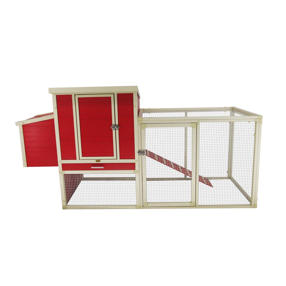 ECOFLEX® Sonoma Chicken Coop in Red and Maple