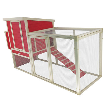 ECOFLEX® Sonoma Chicken Coop in Red and Maple