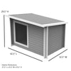 ECOFLEX® Rustic Lodge Outdoor Dog House Extra Large