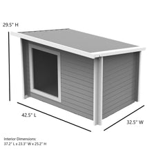 ECOFLEX® Rustic Lodge Outdoor Dog House Extra Large
