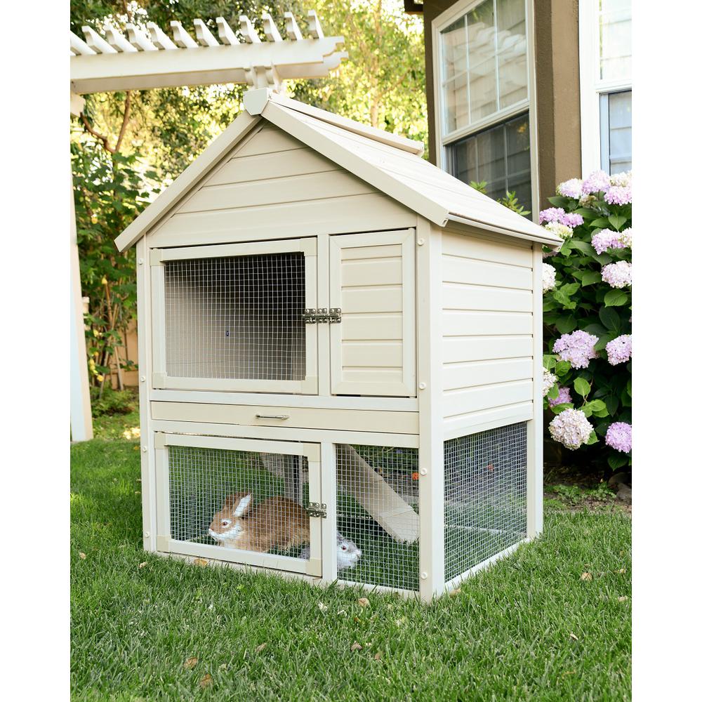 ECOFLEX® Huntington Two-Level Rabbit Hutch