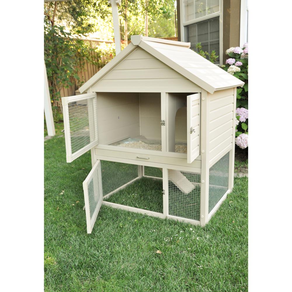 ECOFLEX® Huntington Two-Level Rabbit Hutch