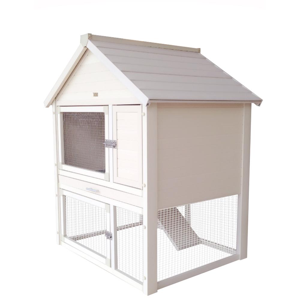 ECOFLEX® Huntington Two-Level Rabbit Hutch