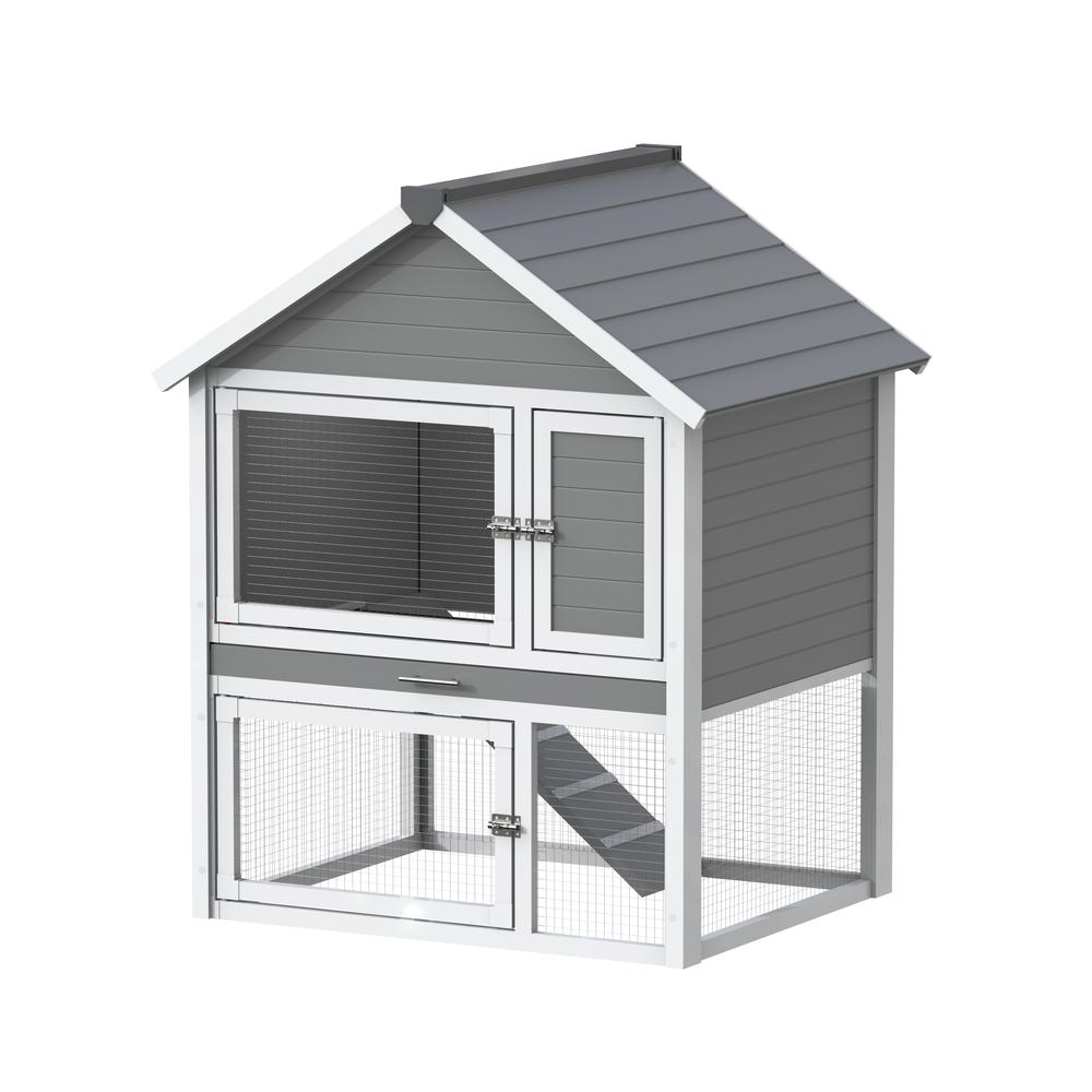 ECOFLEX® Huntington Outdoor Two-Level Rabbit Hutch