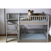 ECOFLEX® Dog Bunk Bed with Removable Cushions - Grey