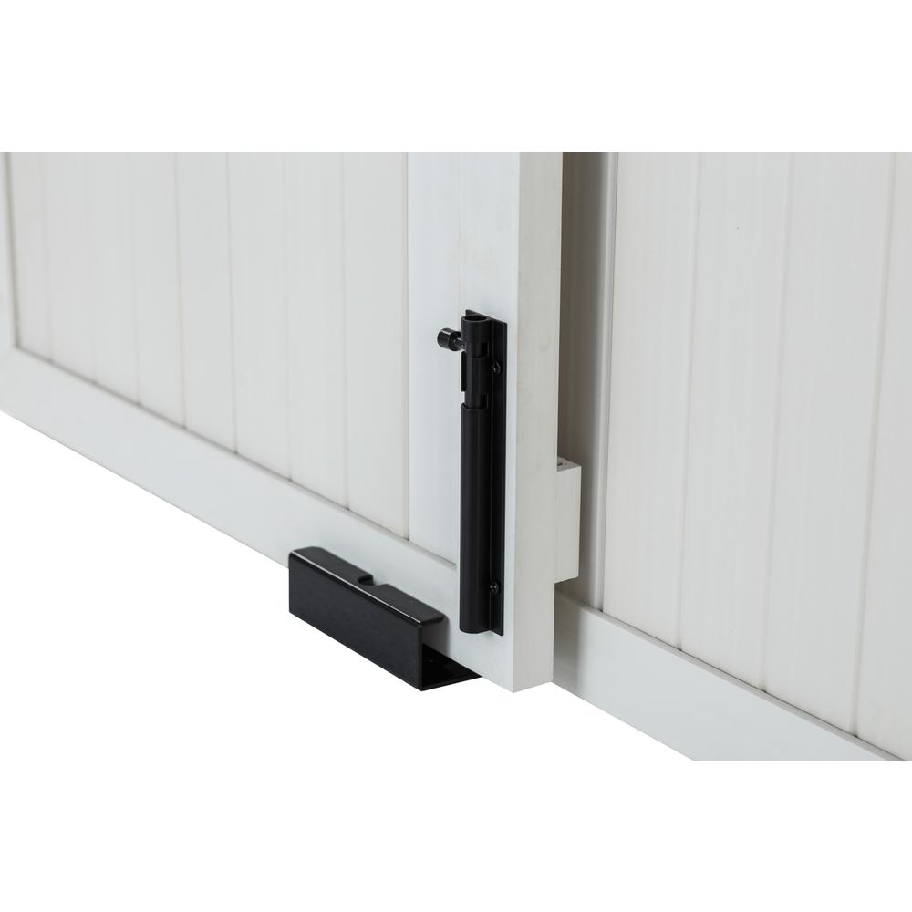 ECOFLEX® Homestead Sliding Barn Door Dog Crate -Antique White