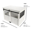ECOFLEX® Homestead Sliding Barn Door Dog Crate - Antique White