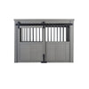 ECOFLEX® Homestead Sliding Barn Door Dog Crate-Grey