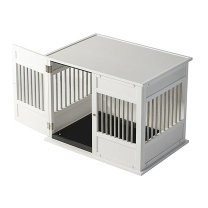 New Age Pet ECOFLEX Horizon Dog Crate - Antique White Medium