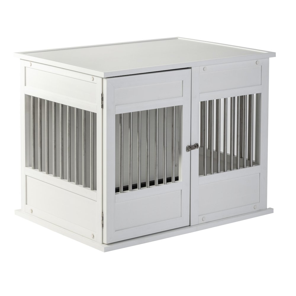 New Age Pet ECOFLEX Horizon Dog Crate - Antique White Medium