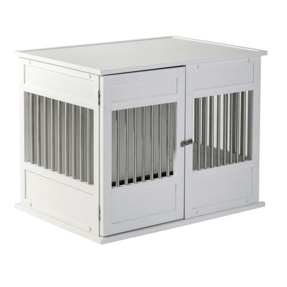 New Age Pet ECOFLEX Horizon Dog Crate - Antique White Medium
