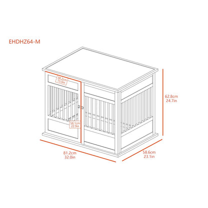 New Age Pet ECOFLEX Horizon Dog Crate - Antique White Medium