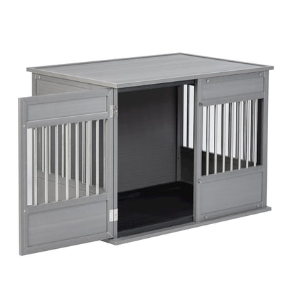 New Age Pet ECOFLEX Horizon Dog Crate - Grey Large
