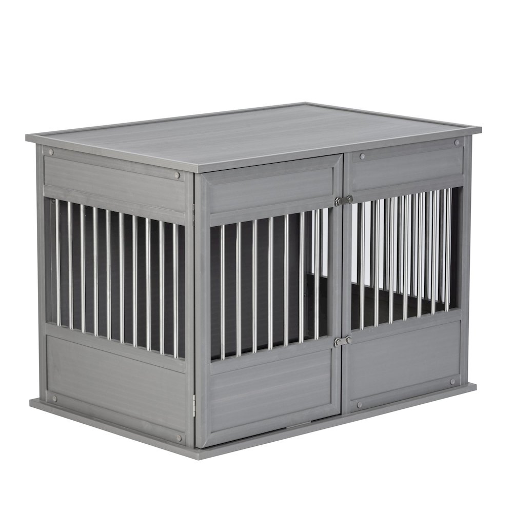 New Age Pet ECOFLEX Horizon Dog Crate - Grey Large