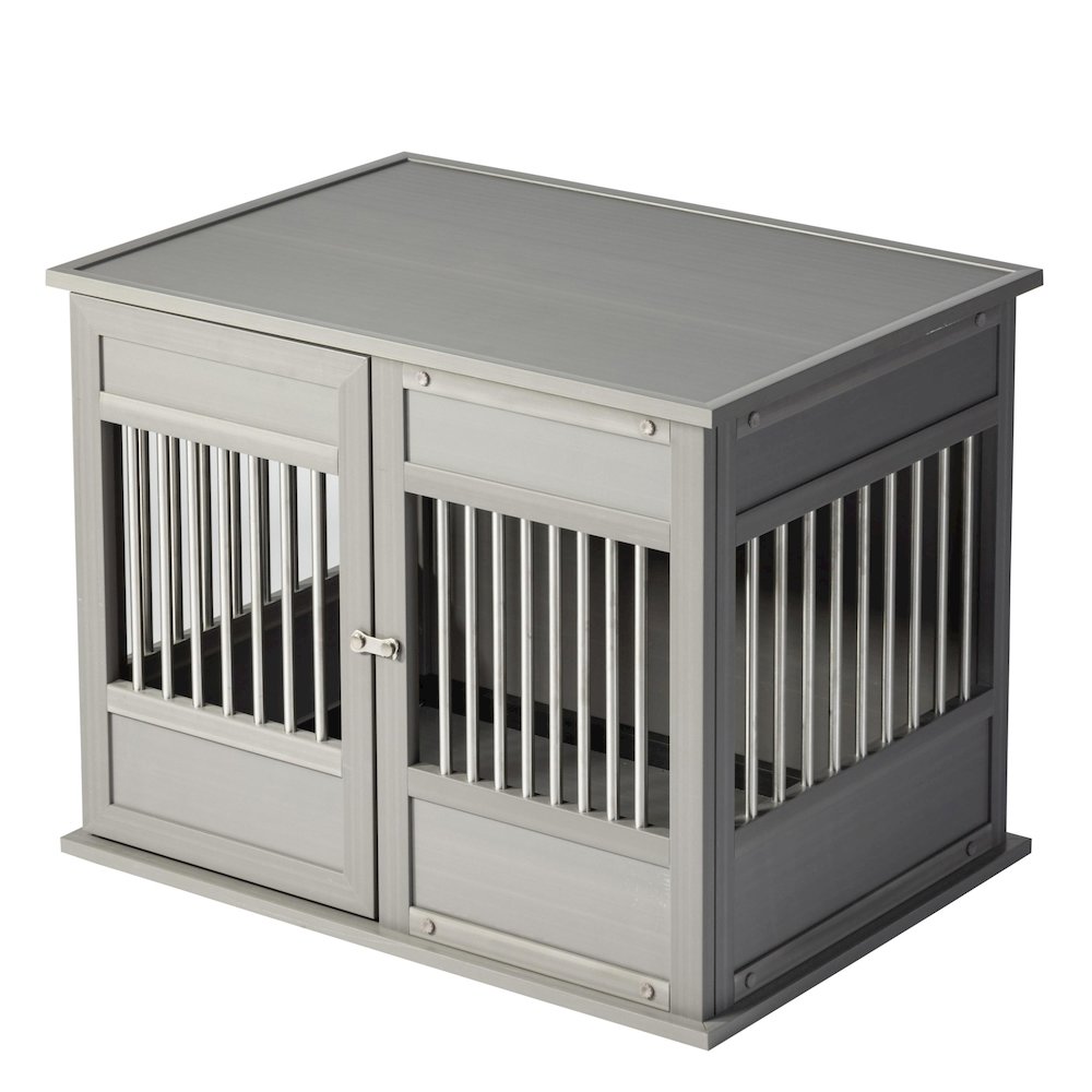 New Age Pet ECOFLEX Horizon Dog Crate - Grey Medium