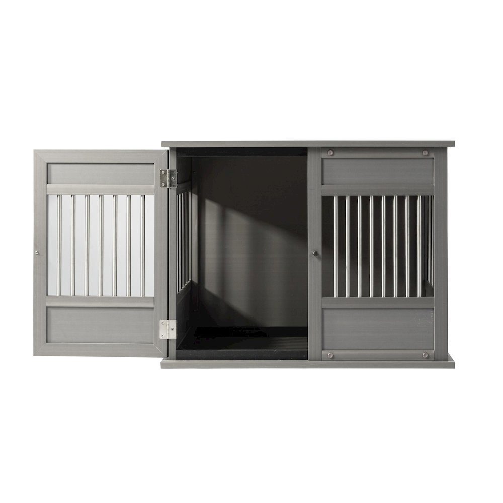 New Age Pet ECOFLEX Horizon Dog Crate - Grey Medium