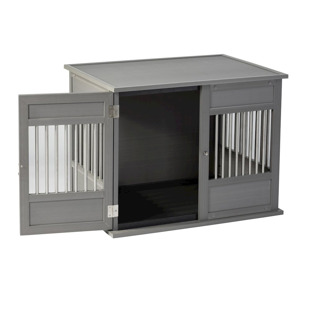 New Age Pet ECOFLEX Horizon Dog Crate - Grey Medium