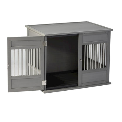 New Age Pet ECOFLEX Horizon Dog Crate - Grey Medium