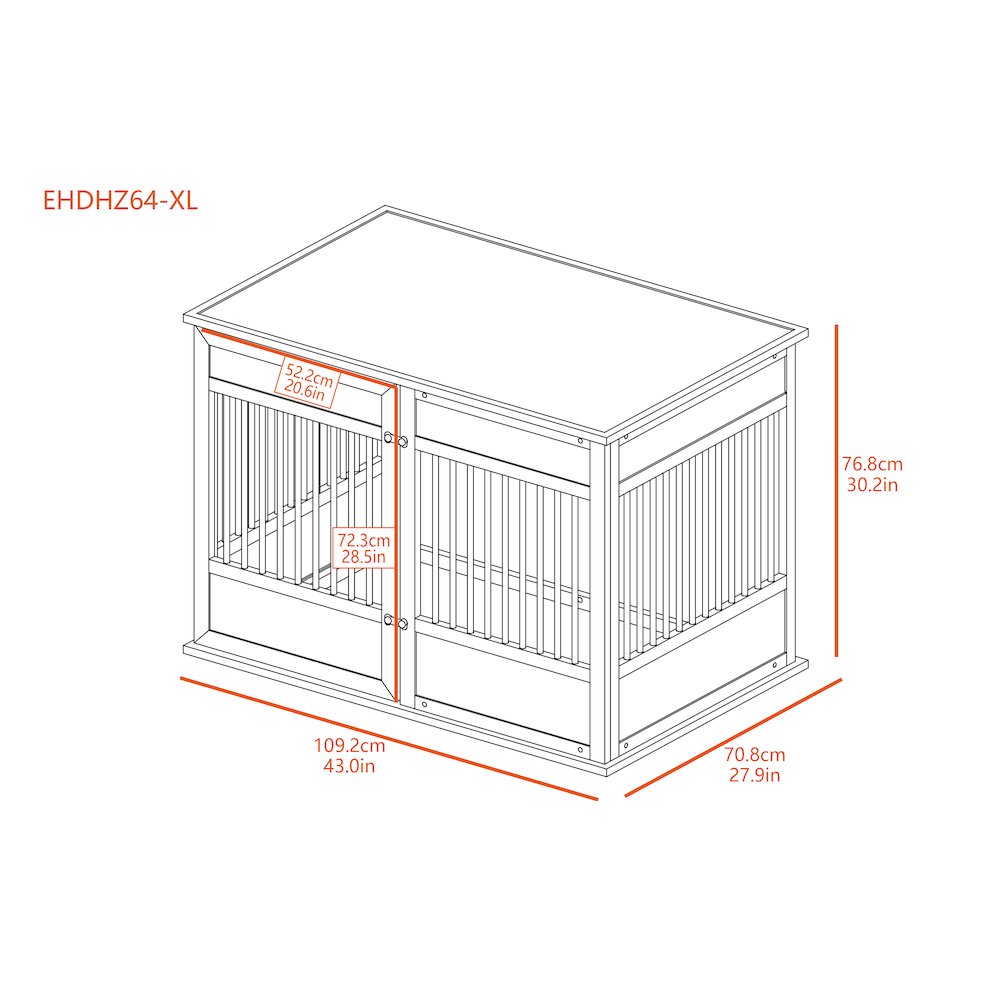 New Age Pet ECOFLEX Horizon Dog Crate - Grey X-Large