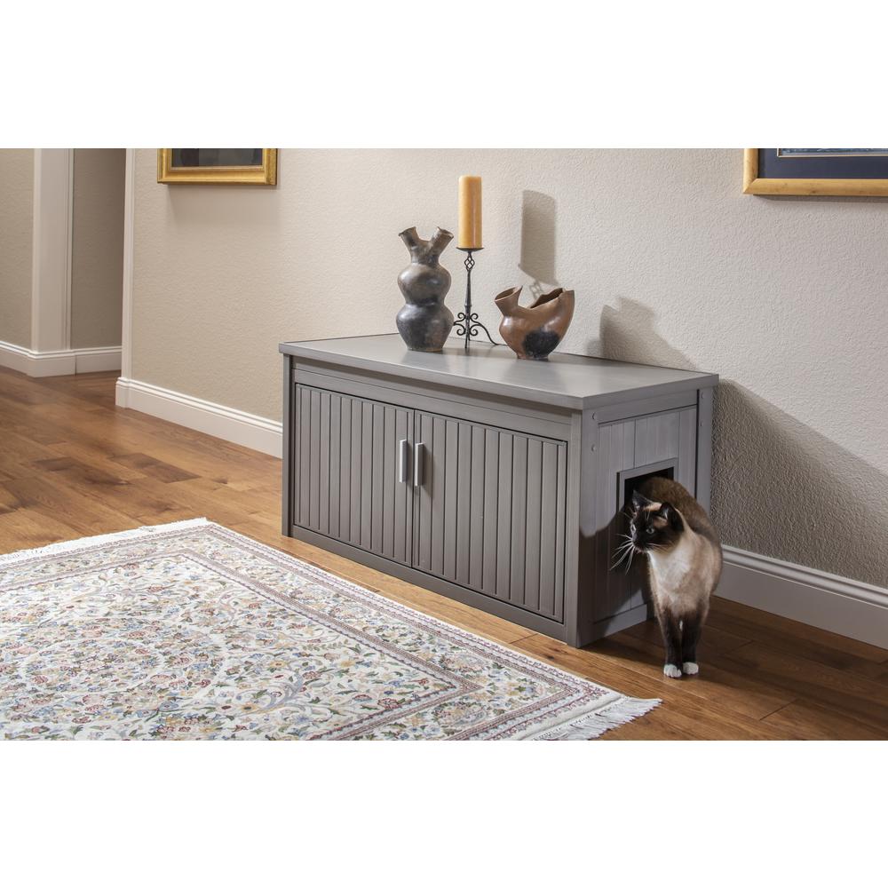 ECOFLEX® LitterLoo Bench Litter Box Cover Grey