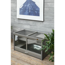 Ecoflex® Jumbo Park Avenue Indoor Rabbit Hutch-Nantucket Grey