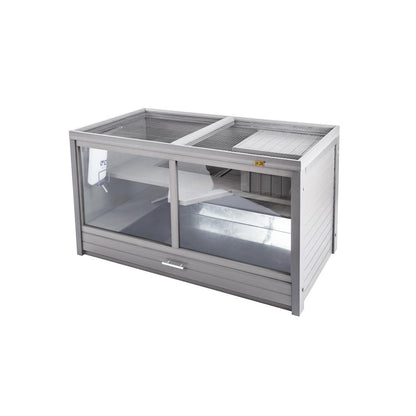 ECOFLEX® Jumbo Park Avenue Indoor Rabbit Hutch-Nantucket Grey