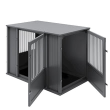 Durable Ecoflex X-Large Dog Crate With Flexible Door Placement In Black