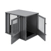 Durable ECOFLEX Medium Dog Crate with Flexible Door Placement in Black