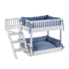 Dog Bunk Bed with Removable Cushions - Antique White