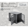 Durable ECOFLEX Medium Dog Crate with Flexible Door Placement in Black