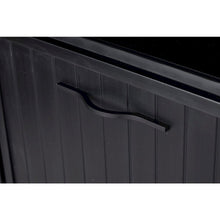 Brea Dog Food Pantry Double Dog Bowl-Espresso Black