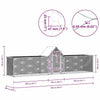 vidaXL Chicken Coop 16.4'x3.3'x4.9'Galvanized Steel