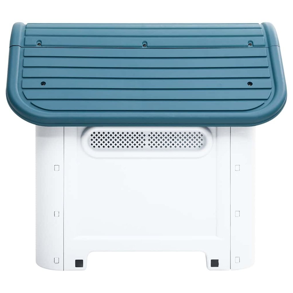 vidaXL Dog House Blue 23.2"x29.5"x26" Polypropylene