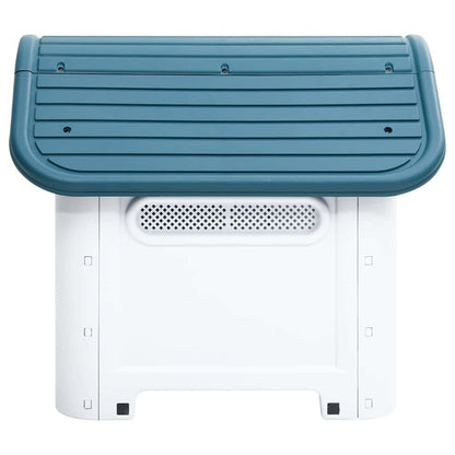 vidaXL Dog House Blue 23.2"x29.5"x26" Polypropylene