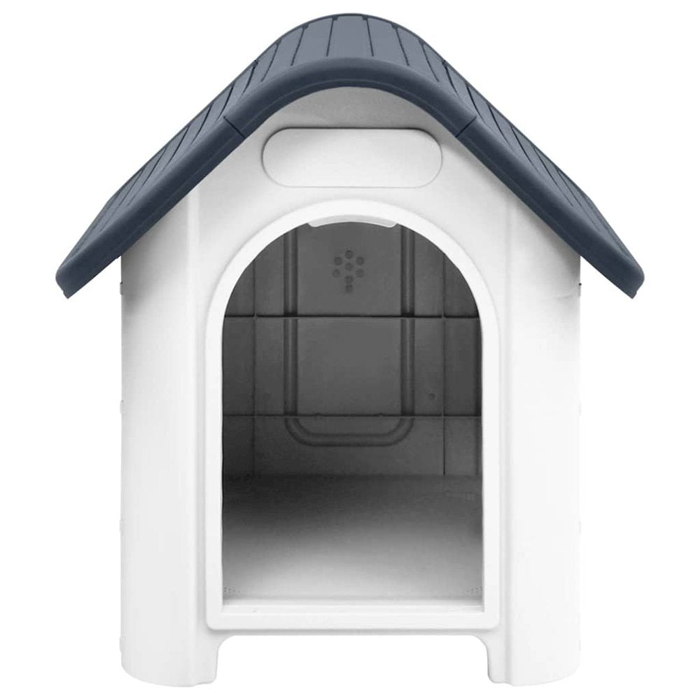vidaXL Dog House Grey 23.2x29.5x26.0" Polypropylene