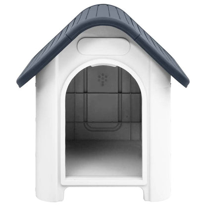 vidaXL Dog House Grey 23.2x29.5x26.0" Polypropylene