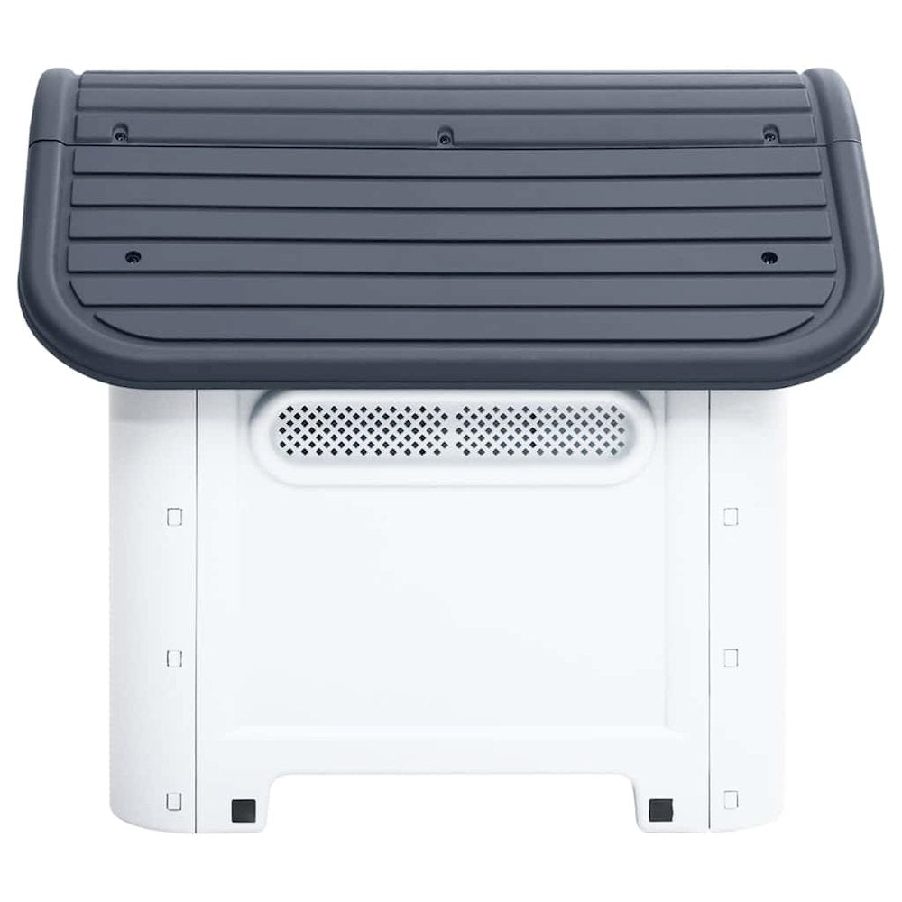 vidaXL Dog House Grey 23.2x29.5x26.0" Polypropylene