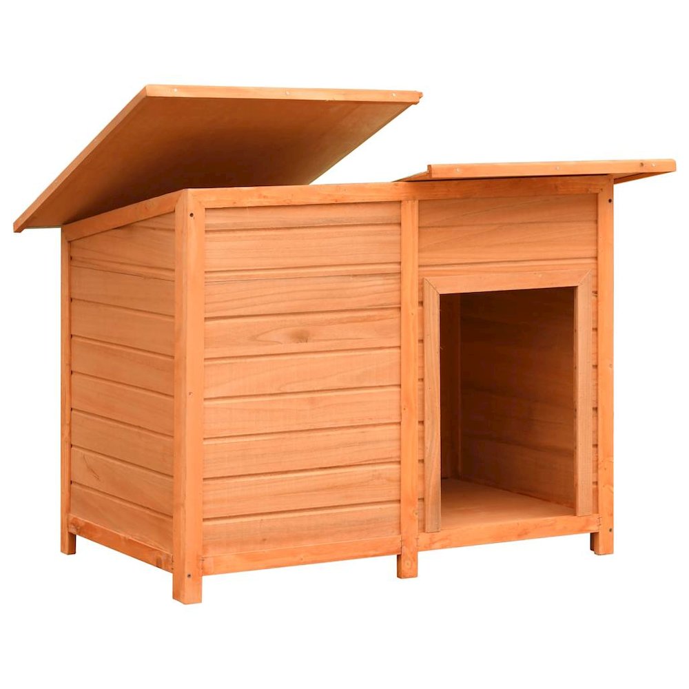 vidaXL Dog Cage Solid Pine & Fir Wood 47.2"x30.3"x33.9