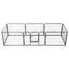 Dog Playpen Black Powder-Coated Steel 23.6 x 31.5 8-panel