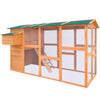 Chicken Coop Brown With Green Roof