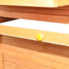 Chicken Coop Brown With Green Roof