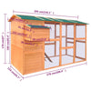 Chicken Coop Brown With Green Roof
