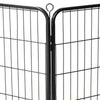 Dog Playpen Black Powder-Coated Steel 31.5 x 31.4 8-panel