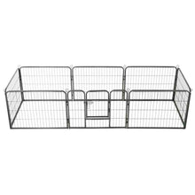 Dog Playpen Black Powder-Coated Steel 23.6 x 31.5 8-panel
