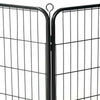 Dog Playpen Black Powder-Coated Steel 23.6 x 31.5 8-panel